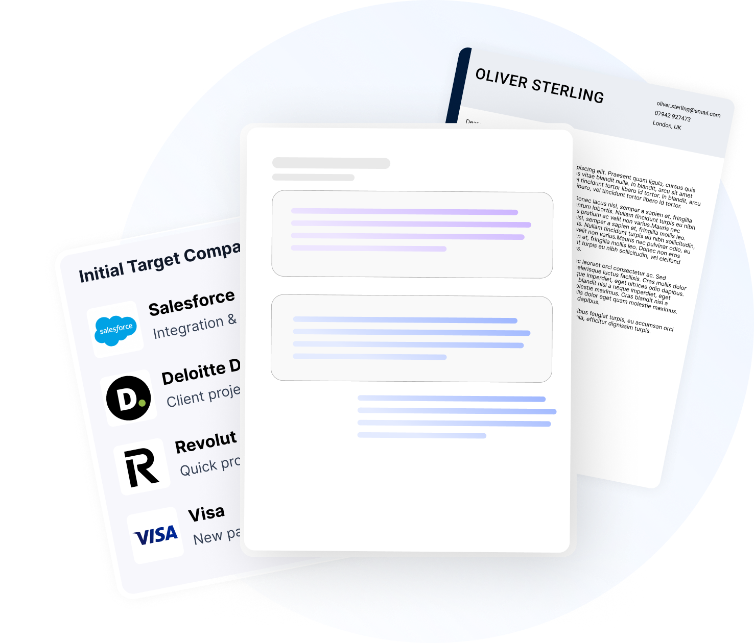 Personalizzato per ogni annuncio di lavoro