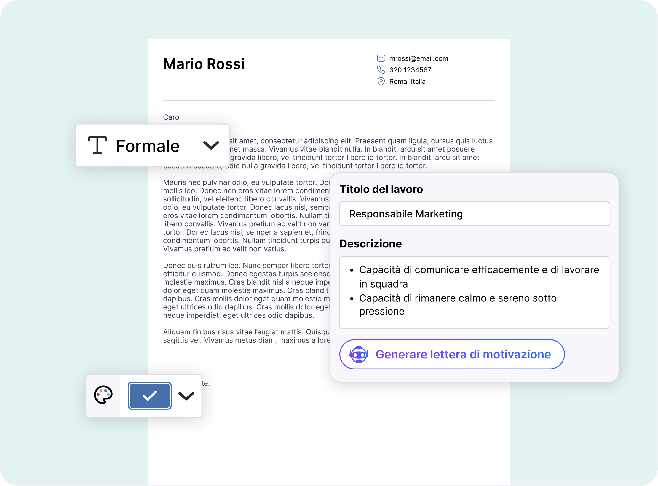 Lettera di Presentazione
